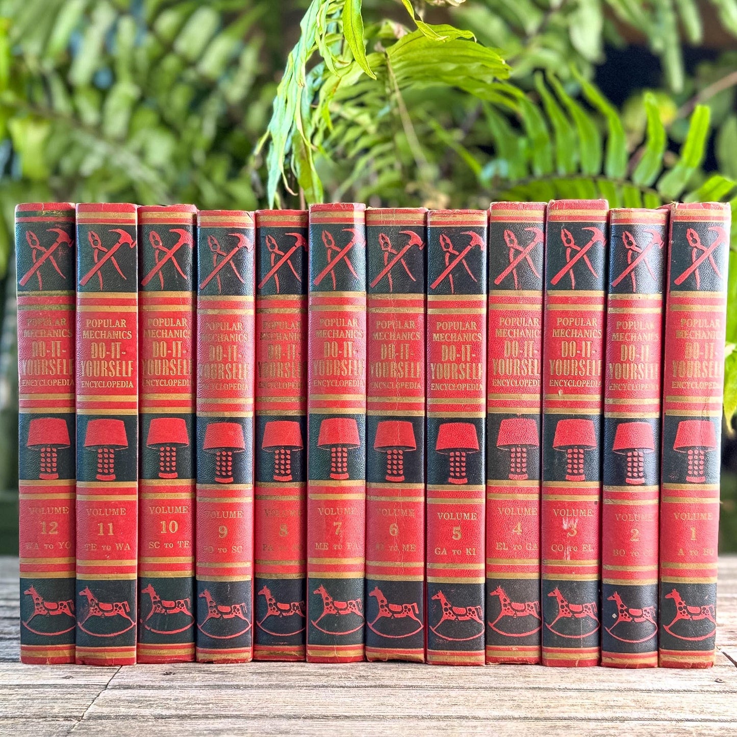Popular Mechanics Do-It-Yourself Encyclopedia, Complete 12 Volume Set, 1956 - Pretty Old Books