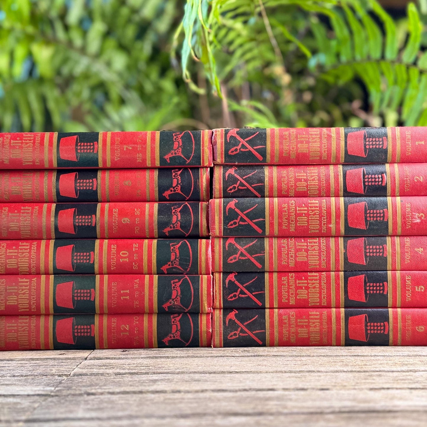 Popular Mechanics Do-It-Yourself Encyclopedia, Complete 12 Volume Set, 1956 - Pretty Old Books
