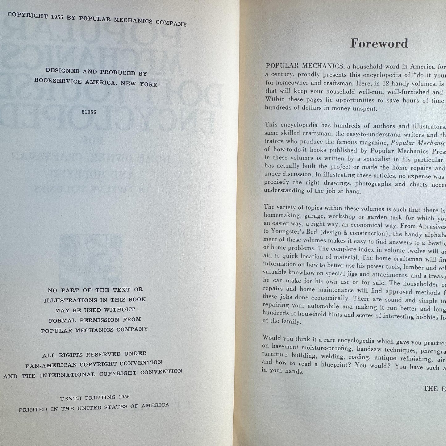 Popular Mechanics Do-It-Yourself Encyclopedia, Complete 12 Volume Set, 1956 - Pretty Old Books