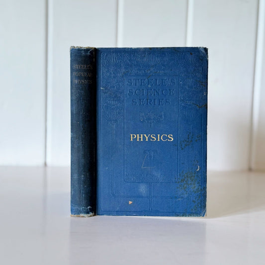 Popular Physics, 1896 Textbook, Illustrated Elementary Science Book - Pretty Old Books