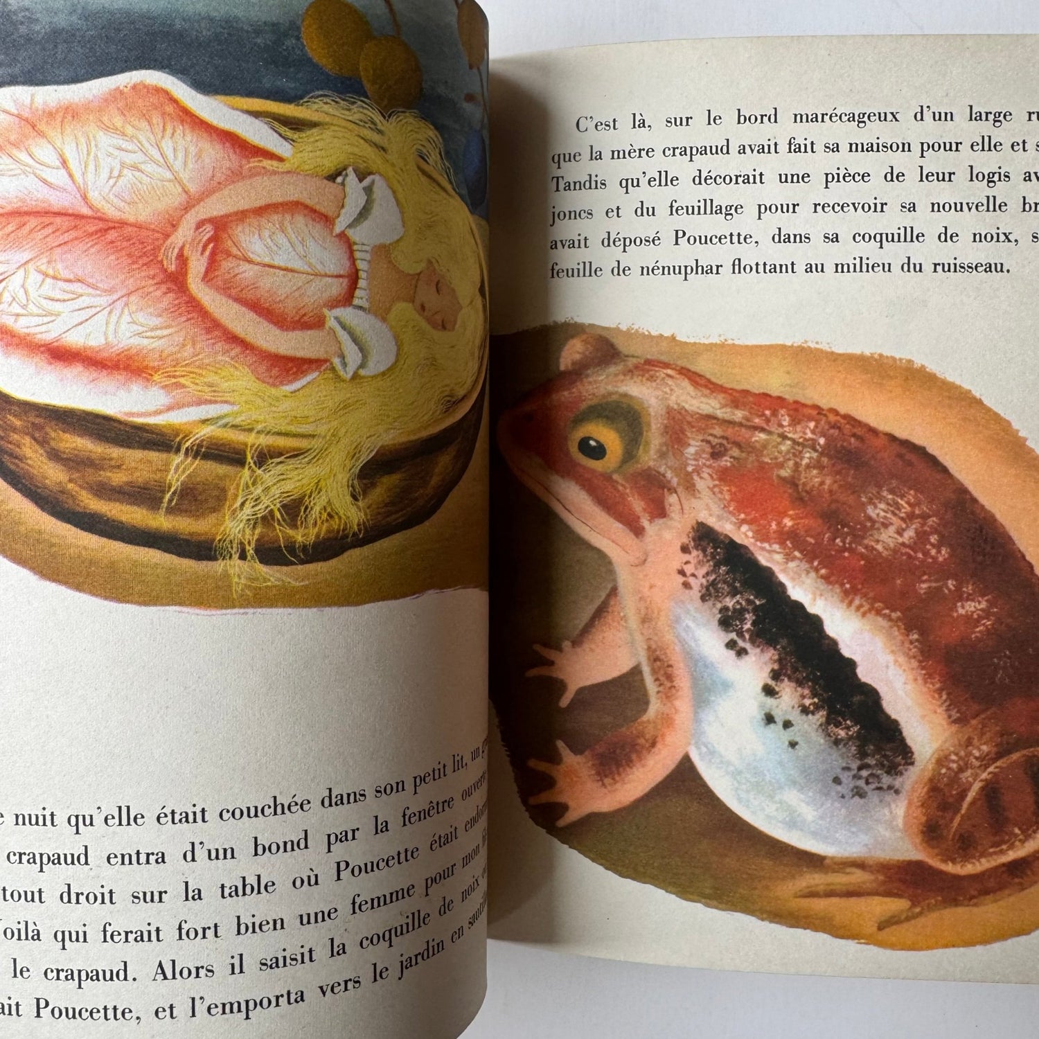 Poucette, Conte D'Andersen, A Little Golden Book, 1953 French Edition - Pretty Old Books