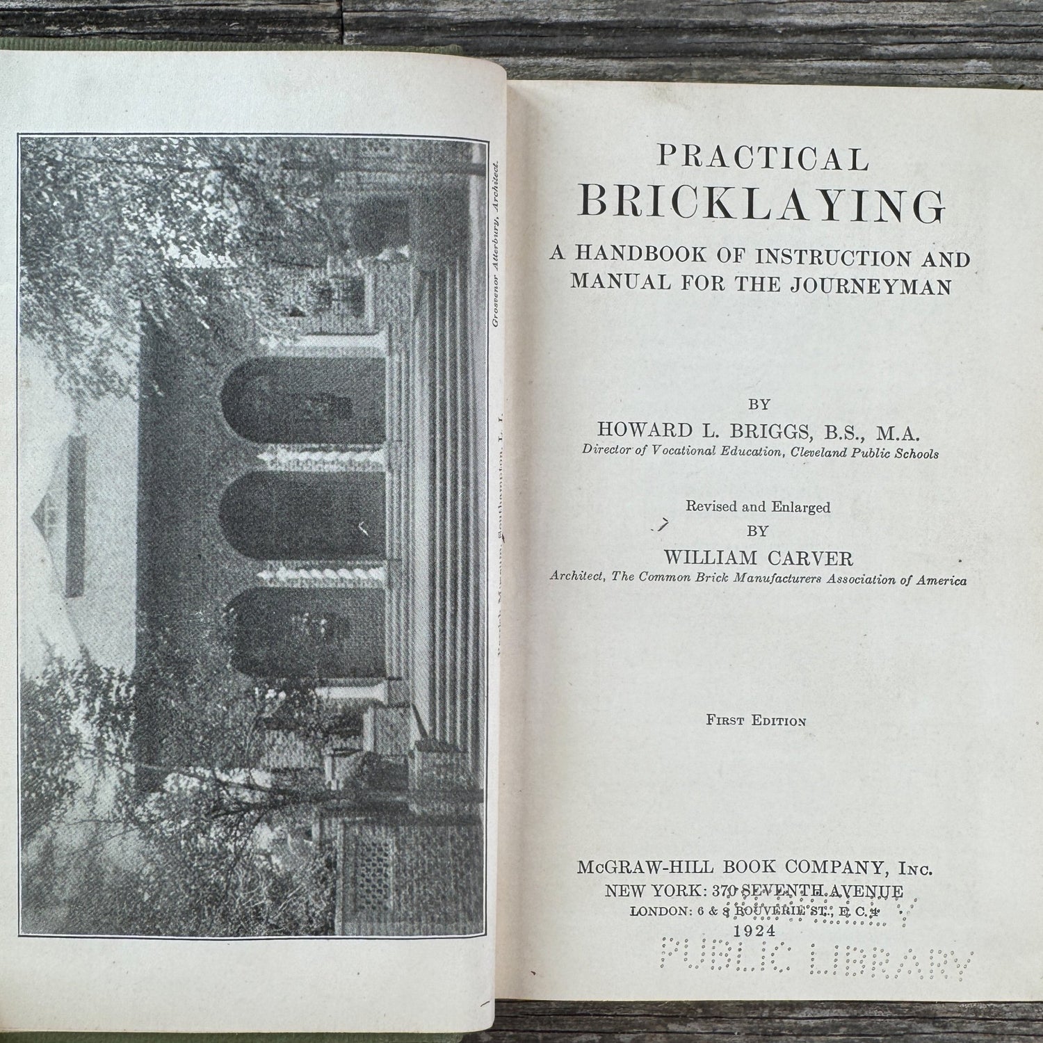 Practical Bricklaying: A Handbook of Instruction and Manual for the Journeyman - Pretty Old Books
