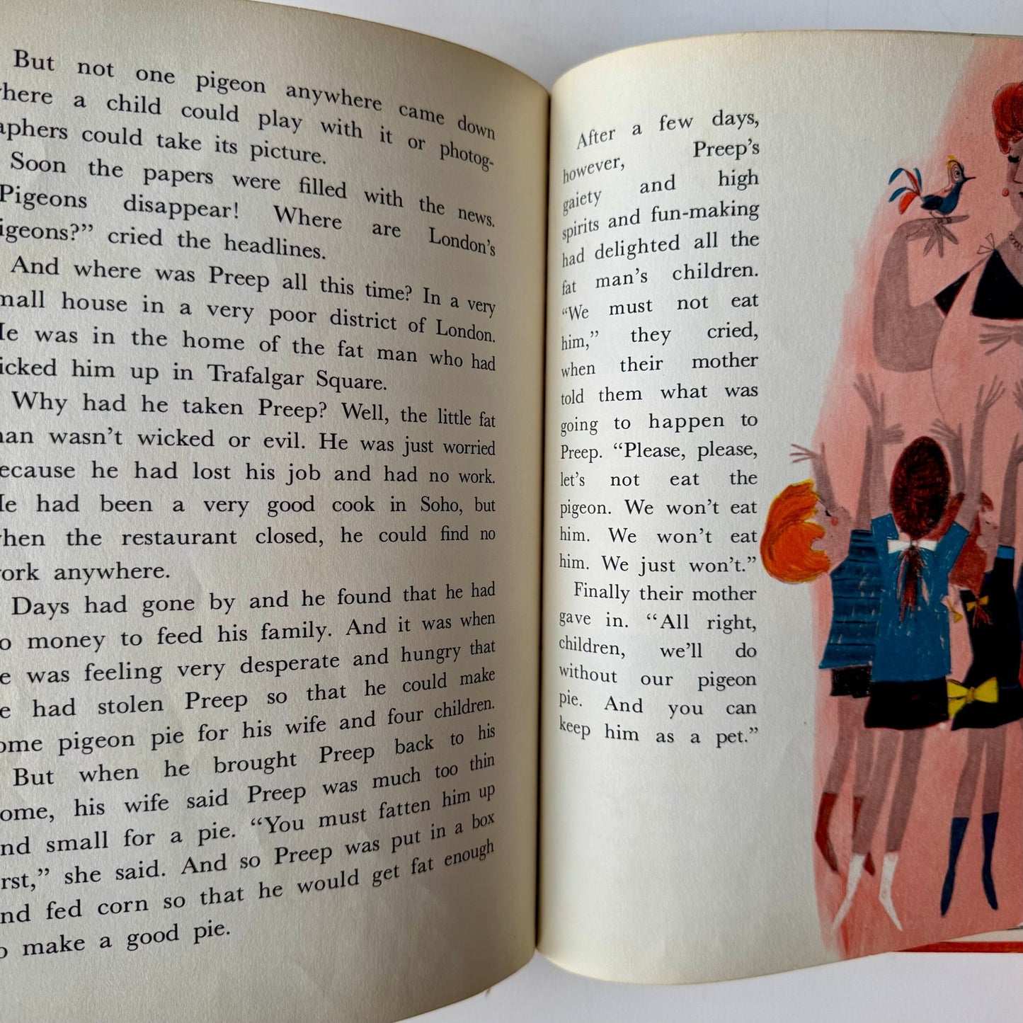 Preep: The Little Pigeon of Trafalgar Square, 1964 Hardcover - Pretty Old Books