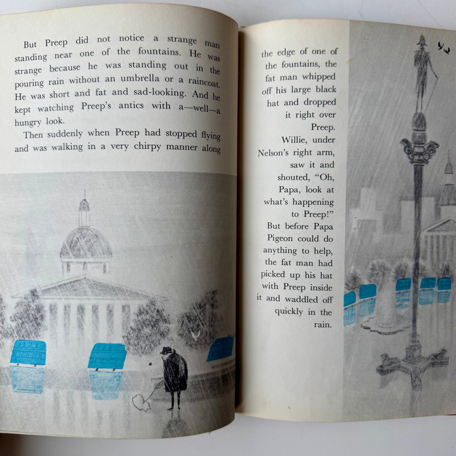 Preep: The Little Pigeon of Trafalgar Square, 1964 Hardcover - Pretty Old Books