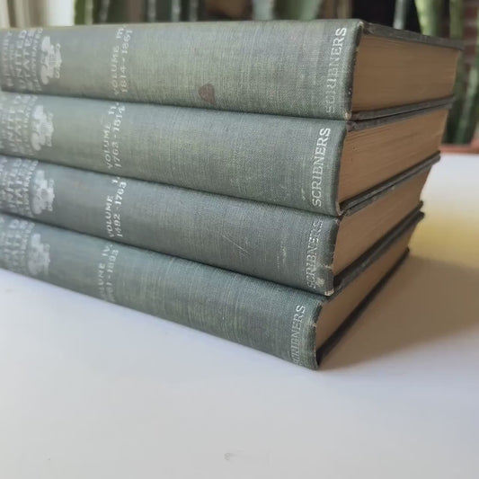 History of the United States, E. Benjamin Andrews, 1896 Blue 4-Volume Antique Book Set