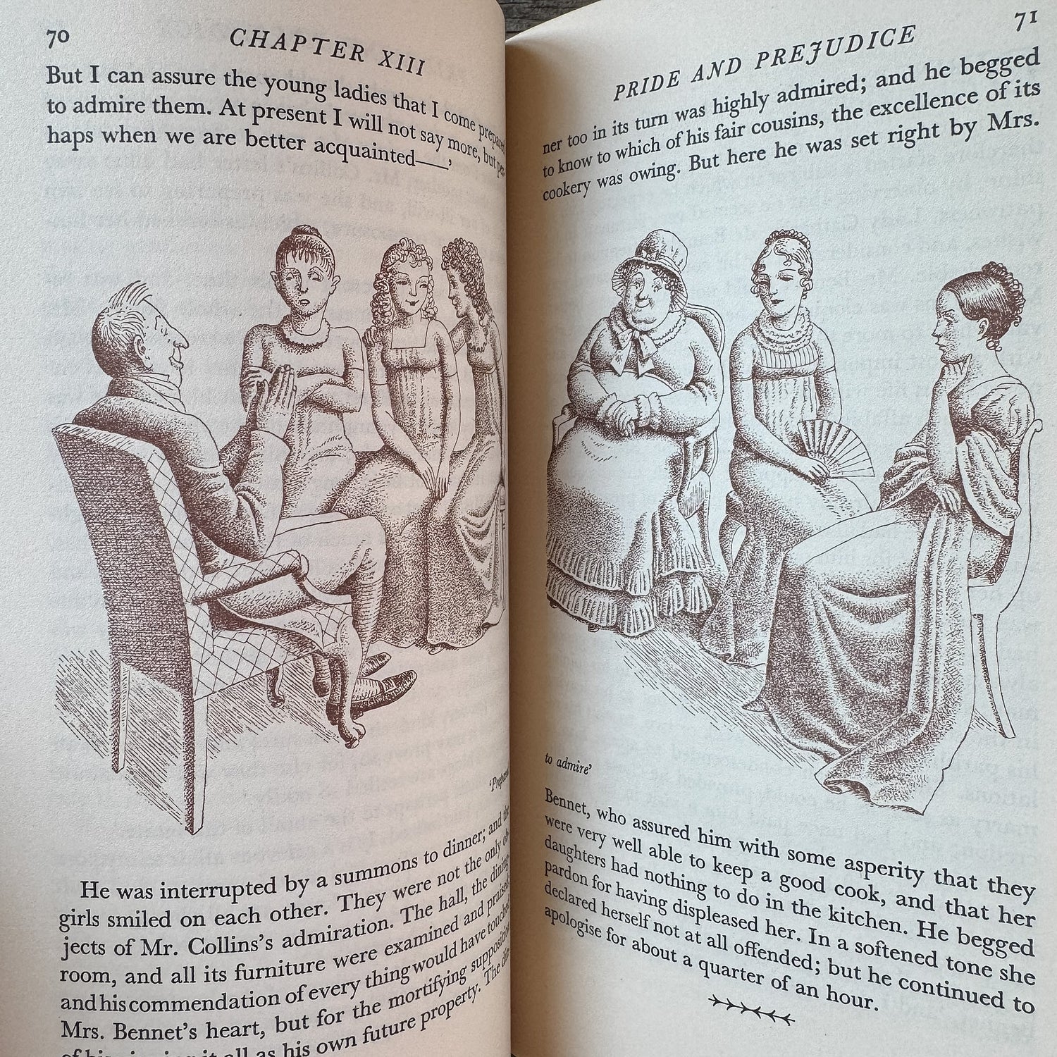 Pride and Prejudice, Jane Austen, 1940 Heritage Press Edition - Pretty Old Books