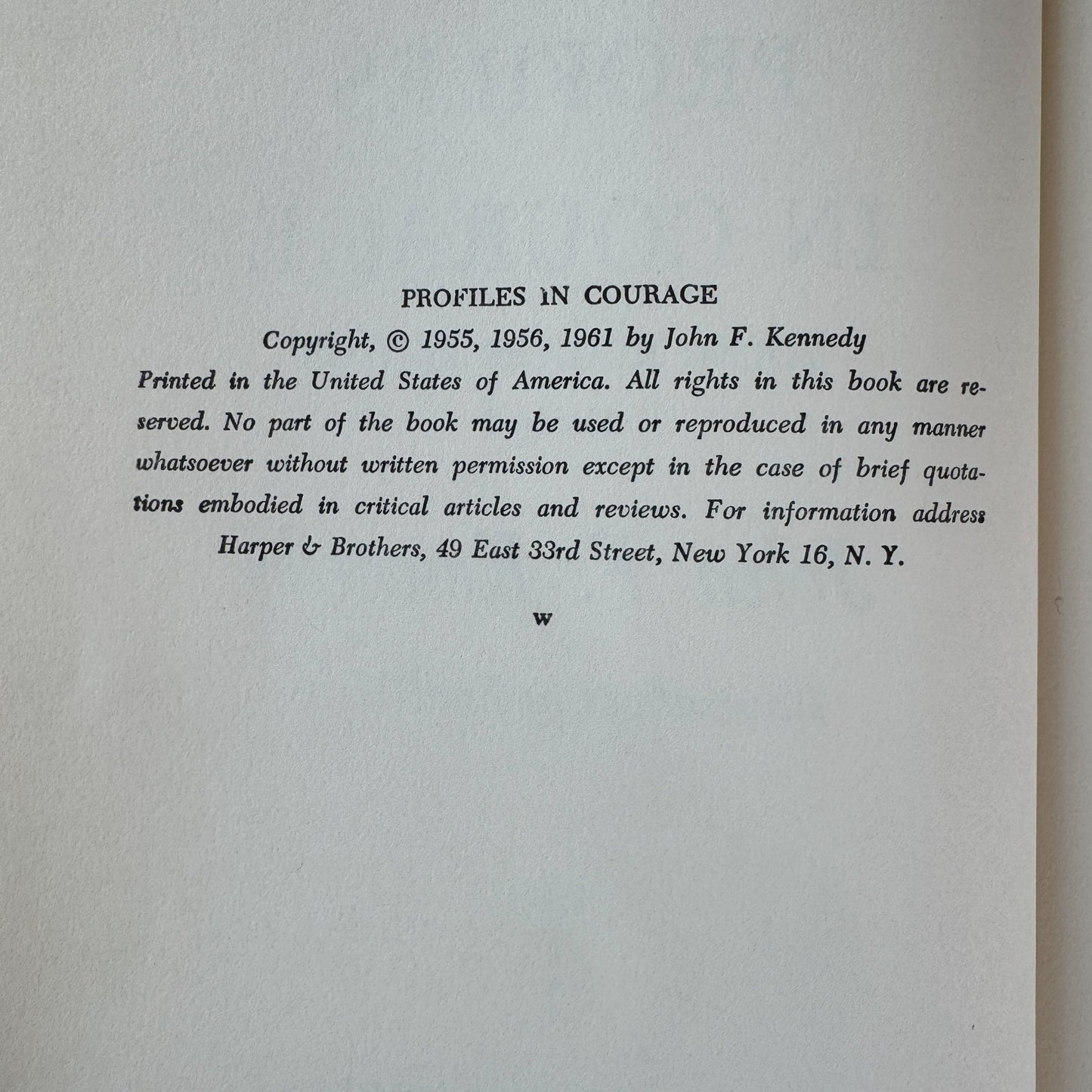 Profiles in Courage, Young Readers Edition, John F. Kennedy, 1961 - Pretty Old Books