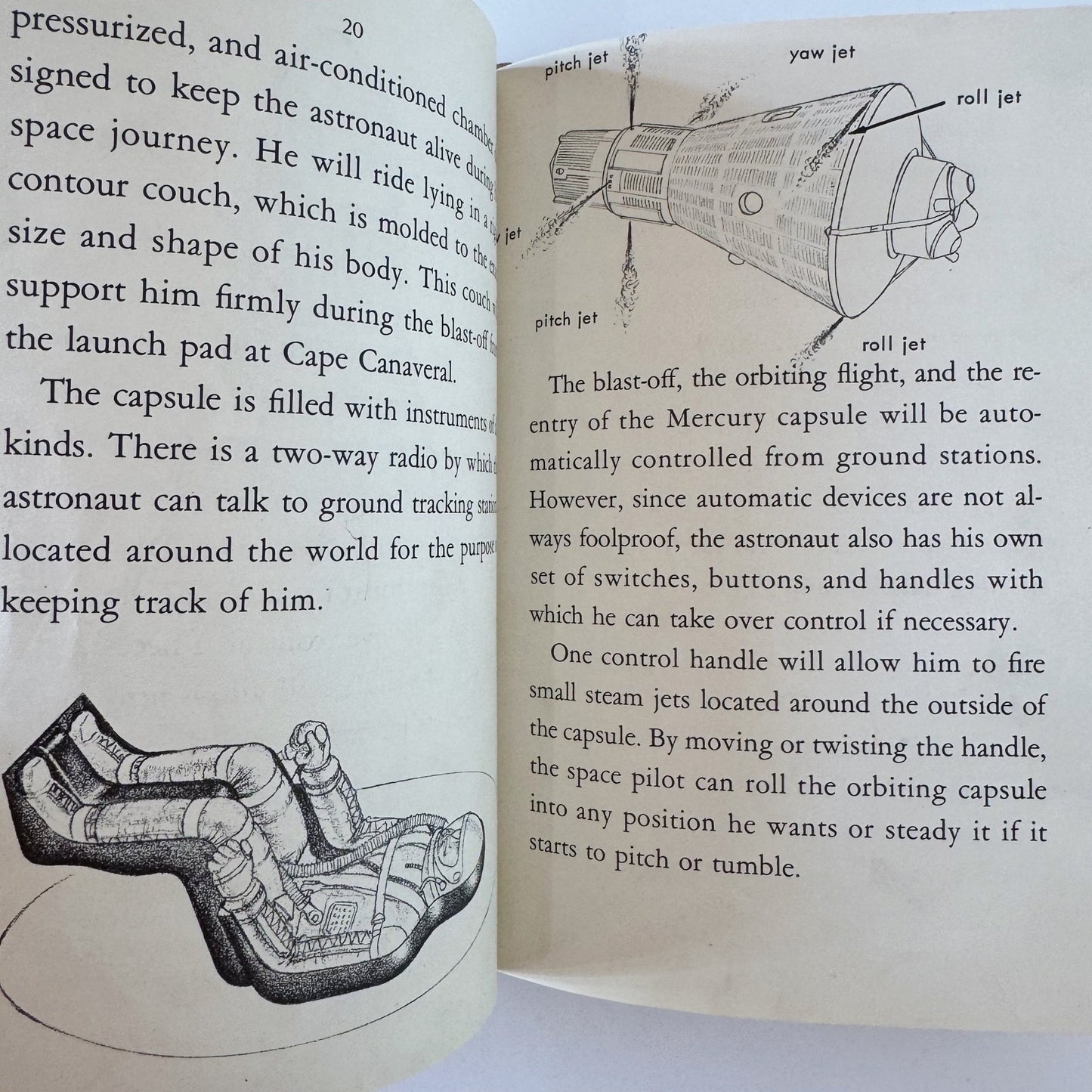 Project Mercury, Charles Coombs, 1960, Illustrated Children's Illustrated Book - Pretty Old Books