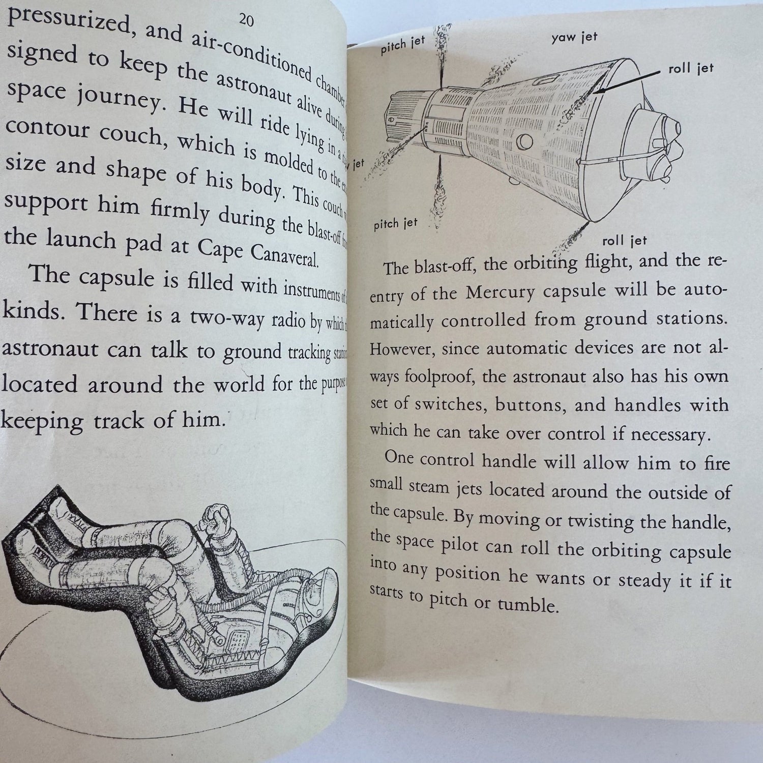 Project Mercury, Charles Coombs, 1960, Illustrated Children's Illustrated Book - Pretty Old Books