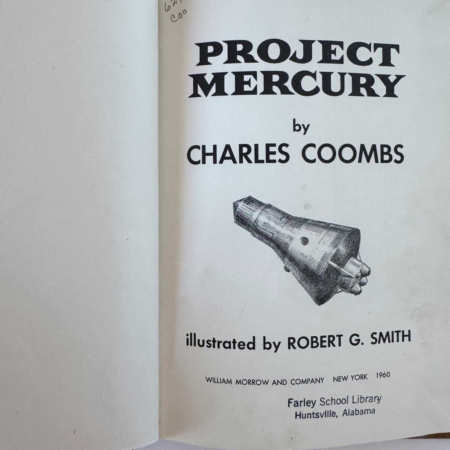 Project Mercury, Charles Coombs, 1960, Illustrated Children's Illustrated Book - Pretty Old Books