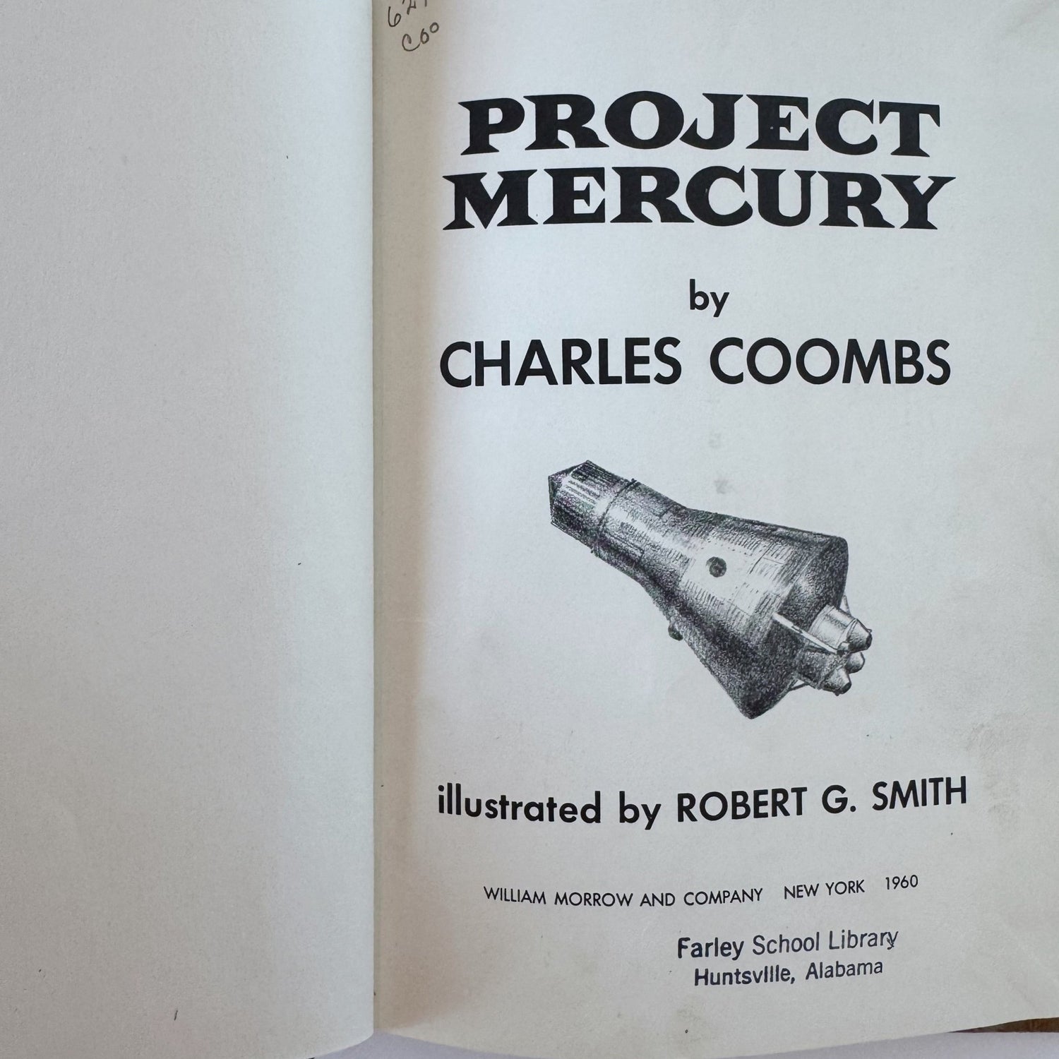 Project Mercury, Charles Coombs, 1960, Illustrated Children's Illustrated Book - Pretty Old Books