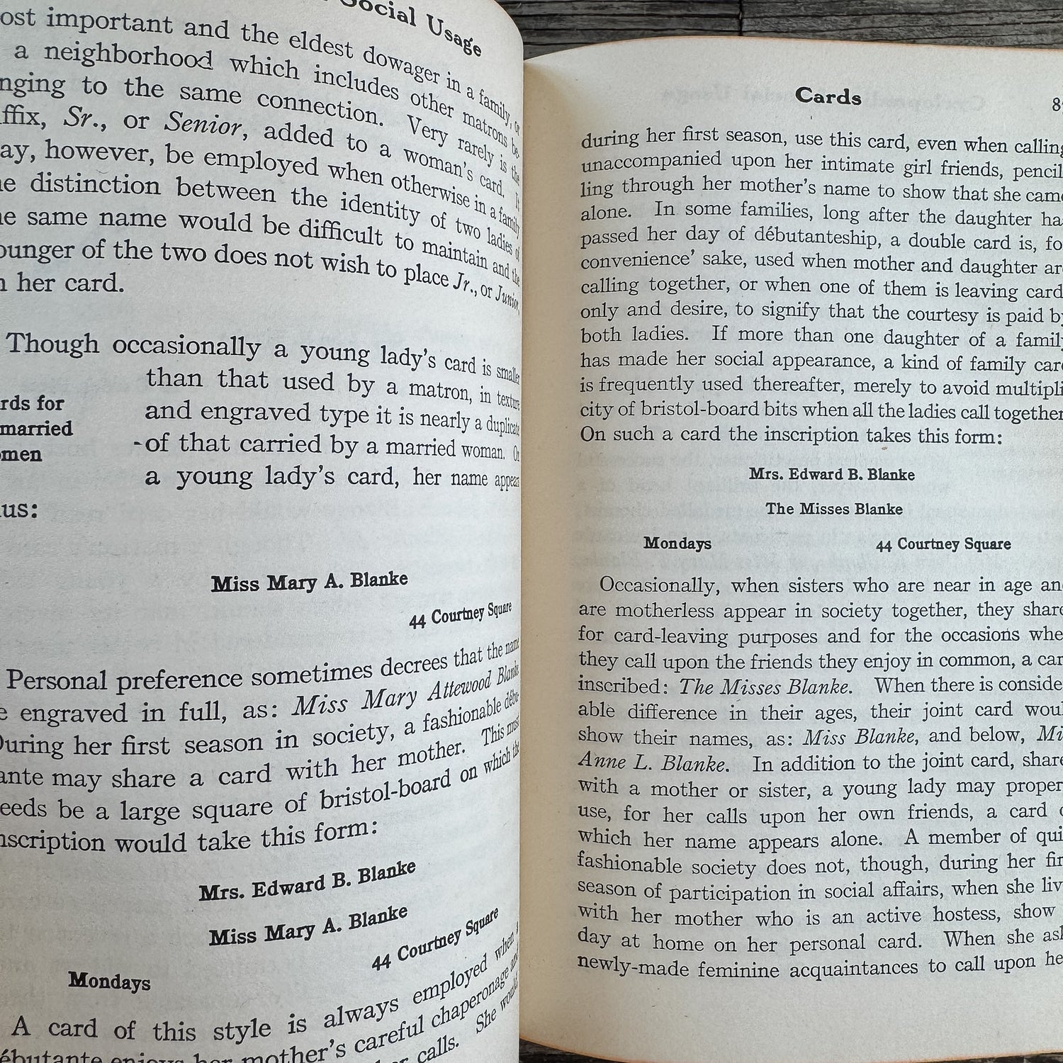 Putnam's Handbook of Etiquette: A Cyclopaedia of Social Usage, 1913 - Pretty Old Books