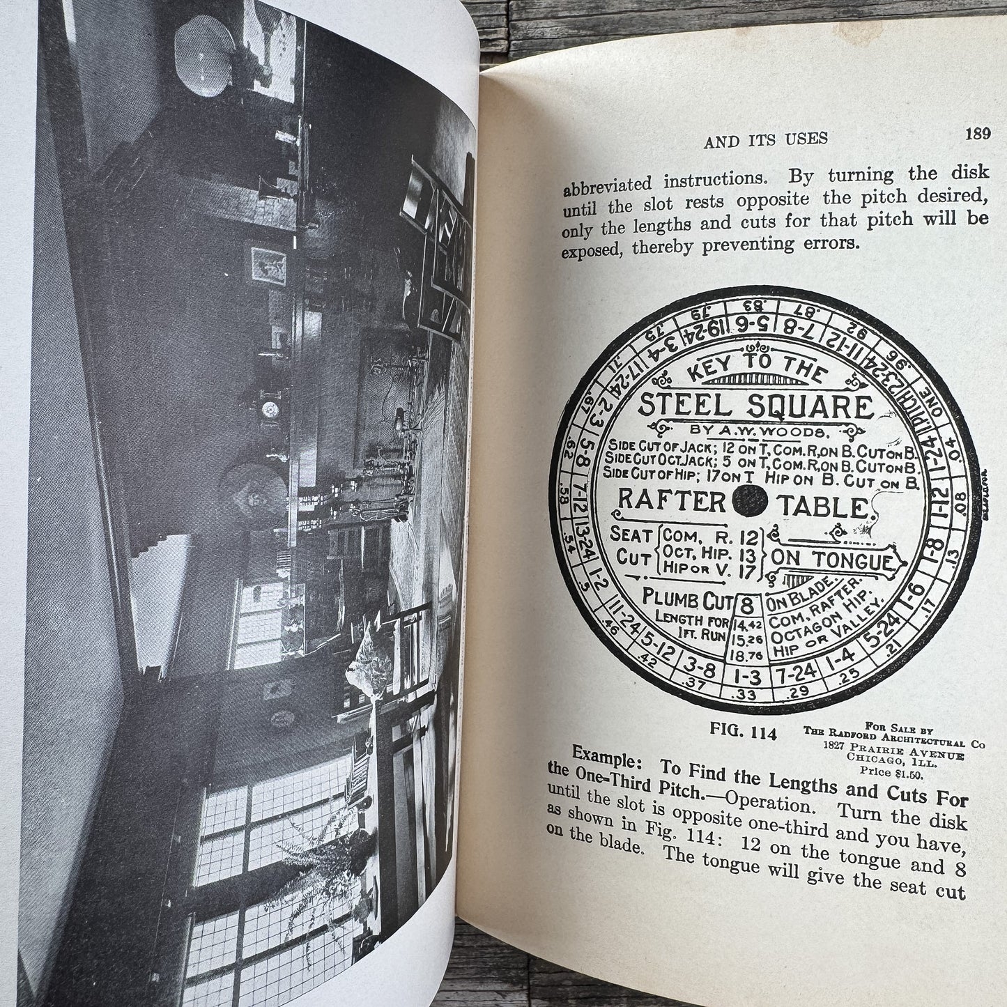 Radford's Cyclopedia of Construction, Vol. VIII: Steel Square and Its Uses, 1925 - Pretty Old Books