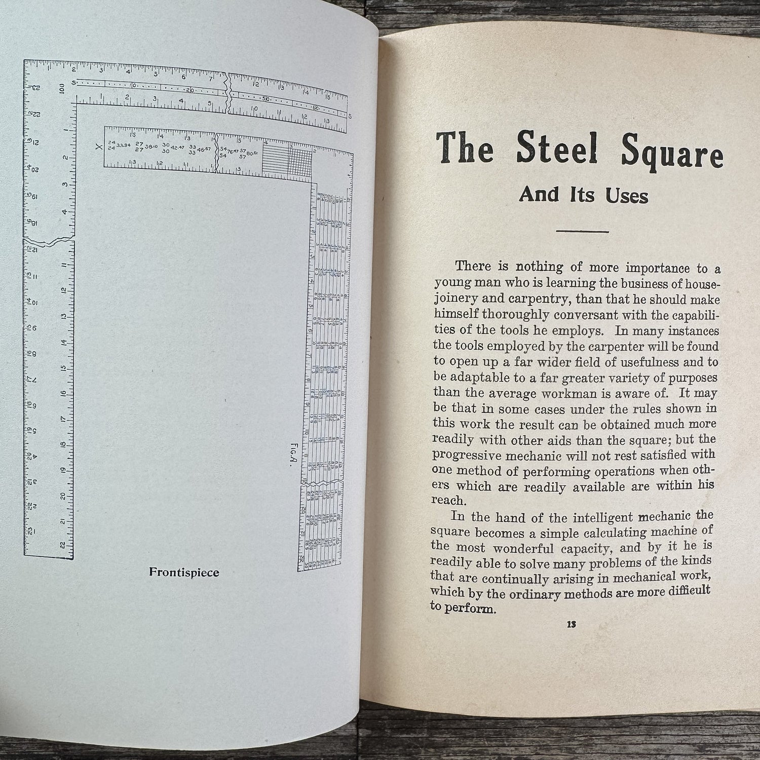Radford's Cyclopedia of Construction, Vol. VIII: Steel Square and Its Uses, 1925 - Pretty Old Books