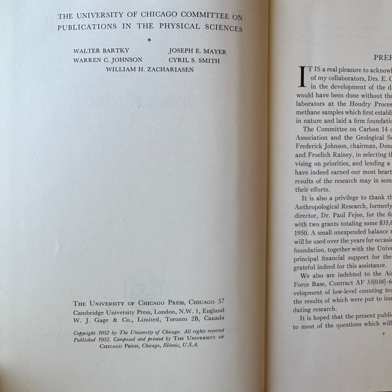 Radiocarbon Dating, Willard F. Libby, 1952 First Edition, Nobel Prize Winning Science - Pretty Old Books