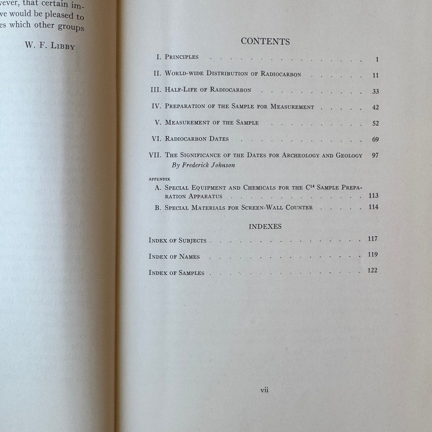 Radiocarbon Dating, Willard F. Libby, 1952 First Edition, Nobel Prize Winning Science - Pretty Old Books