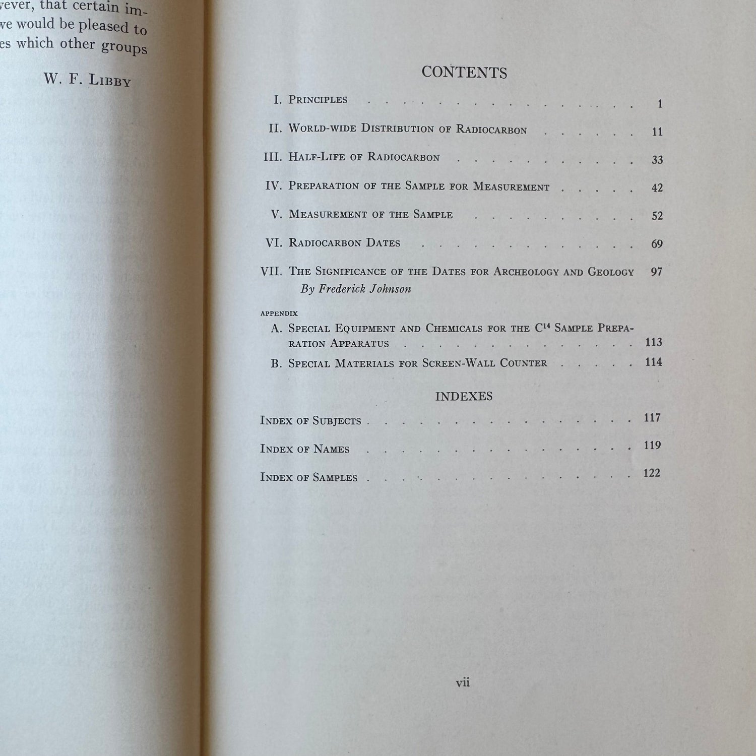Radiocarbon Dating, Willard F. Libby, 1952 First Edition, Nobel Prize Winning Science - Pretty Old Books