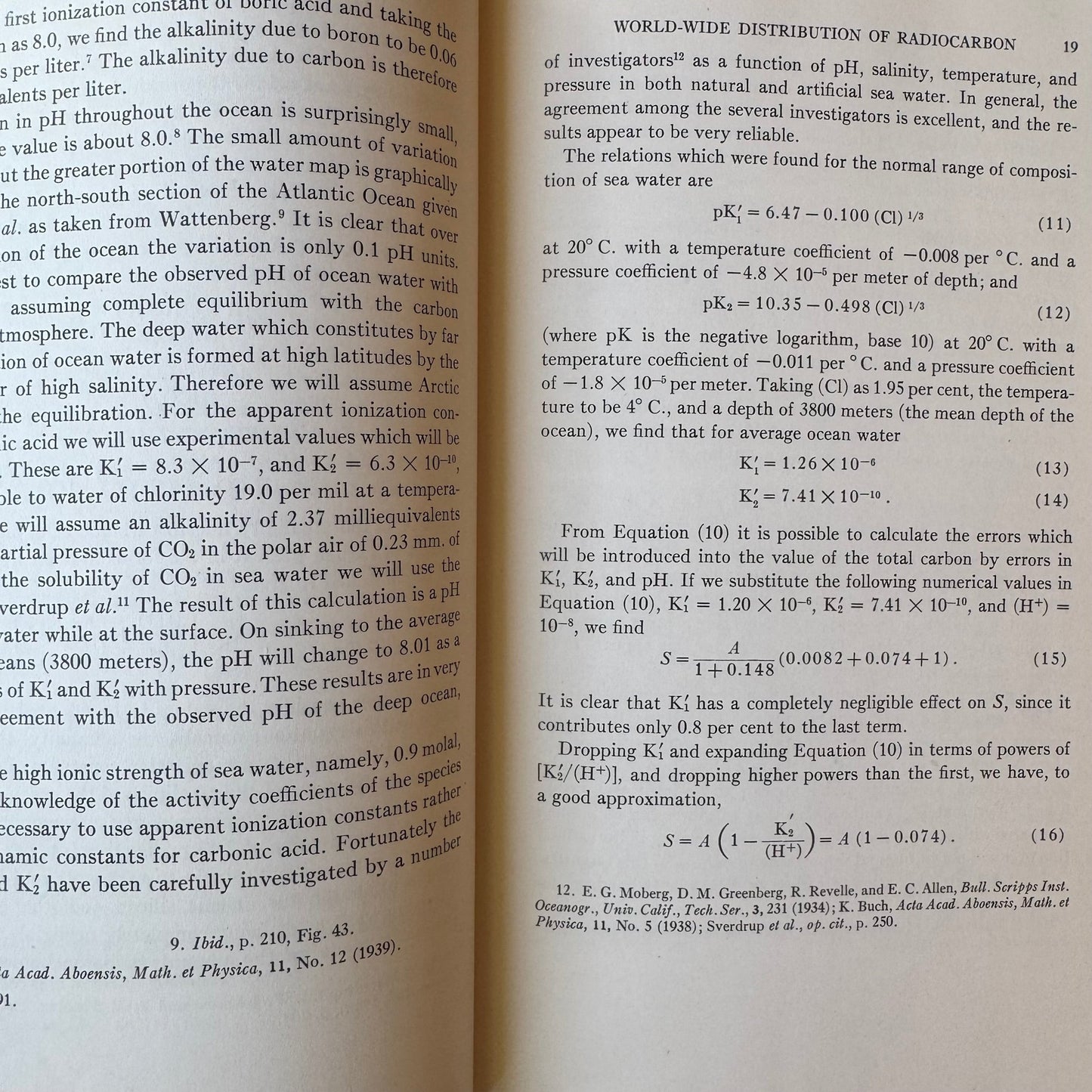 Radiocarbon Dating, Willard F. Libby, 1952 First Edition, Nobel Prize Winning Science - Pretty Old Books