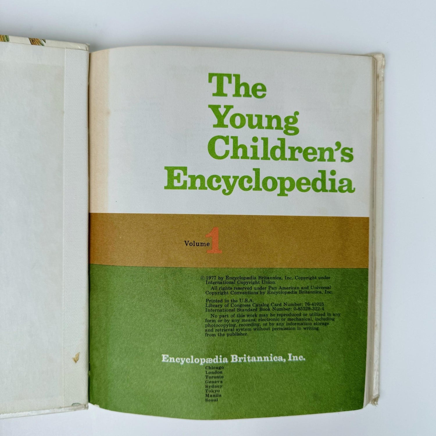 Rainbow Vintage Children's Book Set, The Young Children's Encyclopedia, Partial Set, 1977 - Pretty Old Books