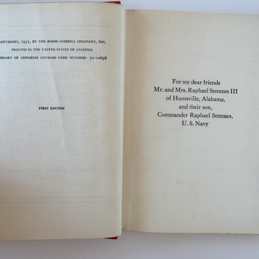 Raphael Semmes, Tidewater Boy, Childhood of Famous Americans, 1952 First Edition - Pretty Old Books