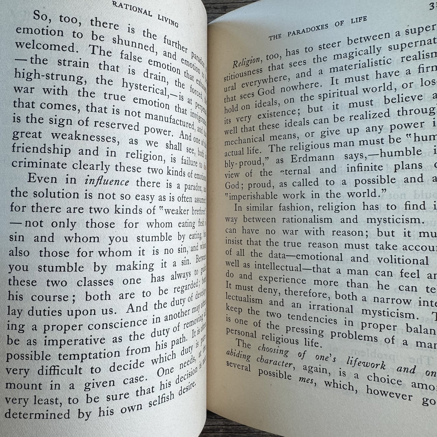 Rational Living: Some Practical Inferences from Modern Psychology, Henry Churchill King, 1919 - Pretty Old Books