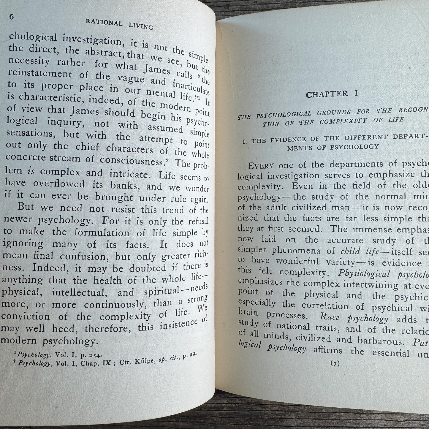 Rational Living: Some Practical Inferences from Modern Psychology, Henry Churchill King, 1919 - Pretty Old Books