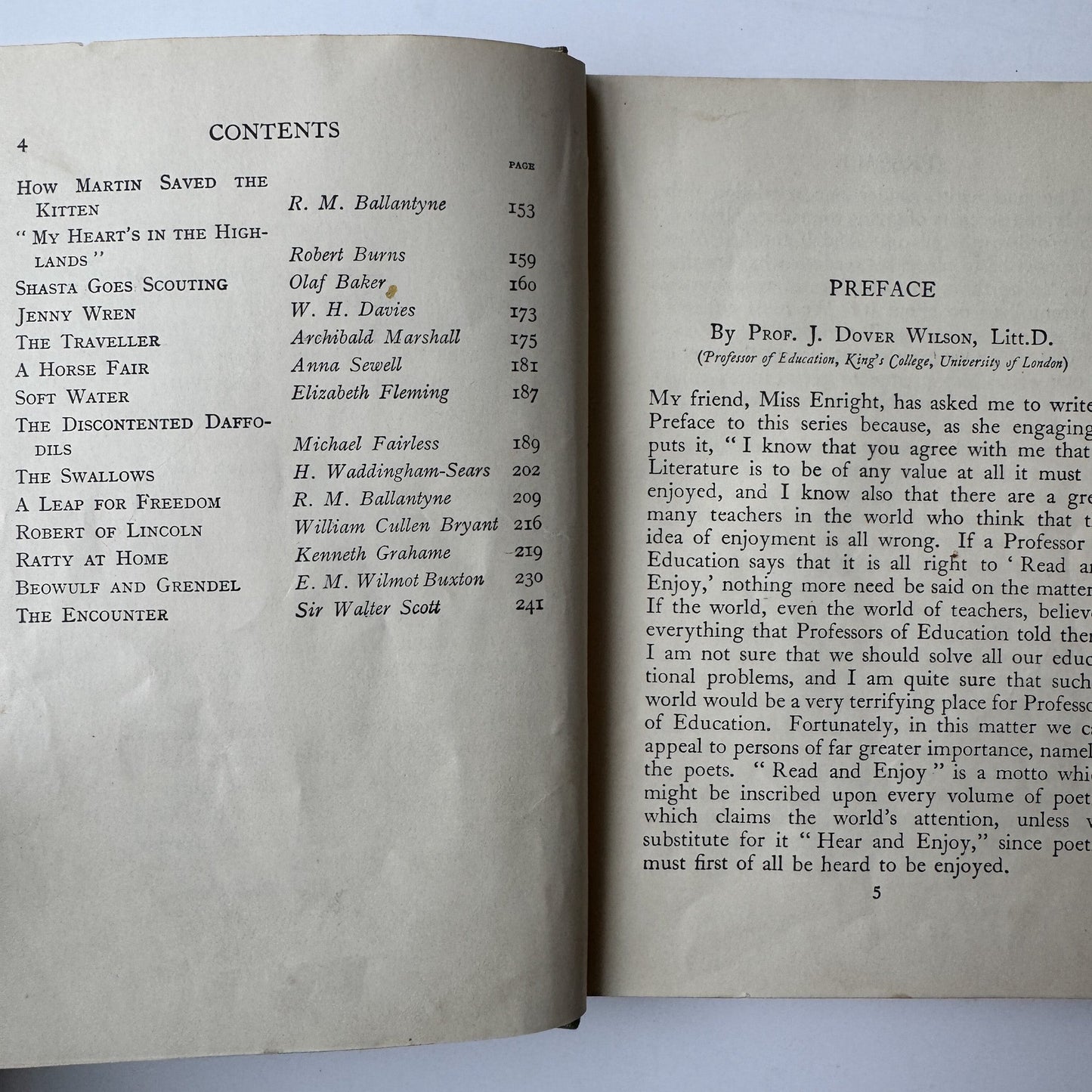 Read and Enjoy, Book 4, 1934, British Kids' School Reader - Pretty Old Books