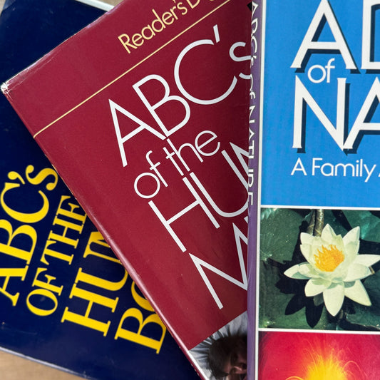Reader's Digest ABCs: A Family Answer Book Set, Nature, Human Body and Mind, Illustrated - Pretty Old Books