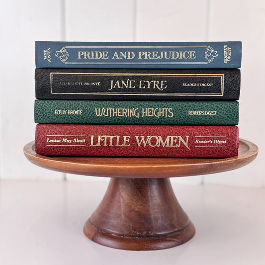 Reader’s Digest Classics Set – Pride and Prejudice, Wuthering Heights, Jane Eyre, Little Women - Pretty Old Books