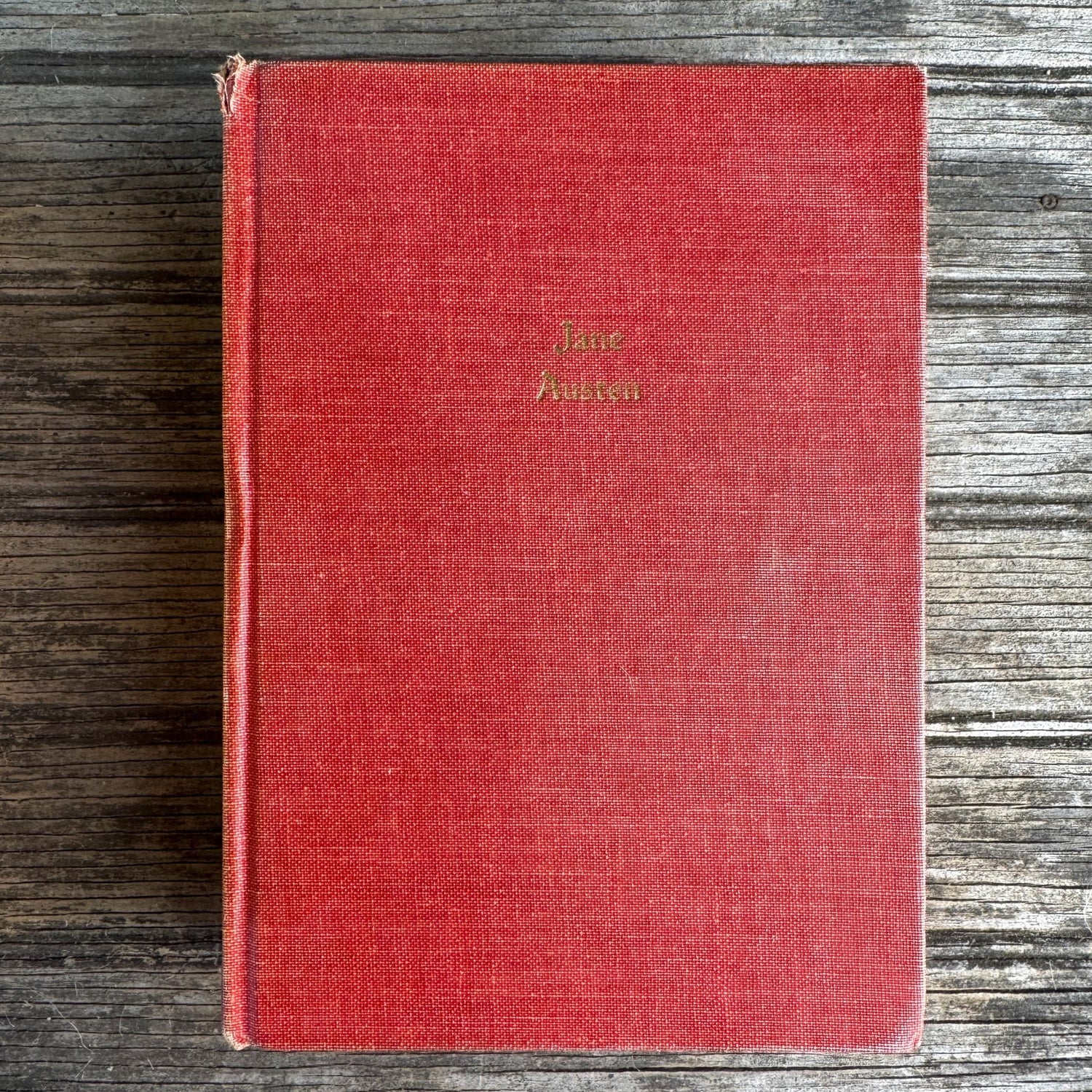 Red and Pink Vintage Art Noveau Books, Jane Austen - Pretty Old Books
