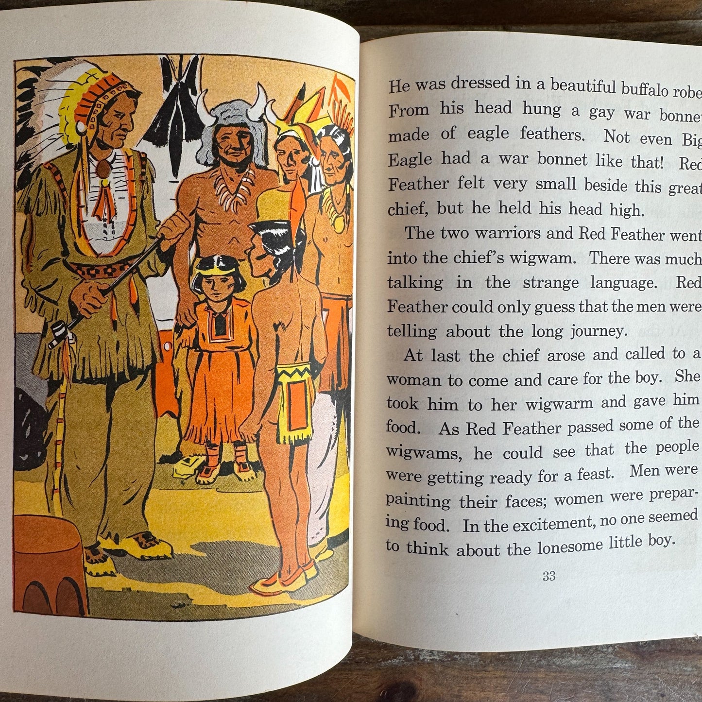 Red Feather’s Adventures, 1958 Printing, Vintage School Book - Pretty Old Books