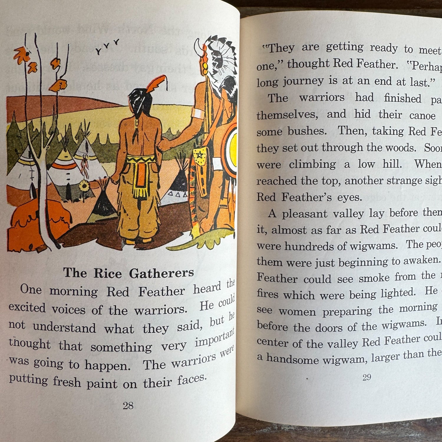 Red Feather’s Adventures, 1958 Printing, Vintage School Book - Pretty Old Books