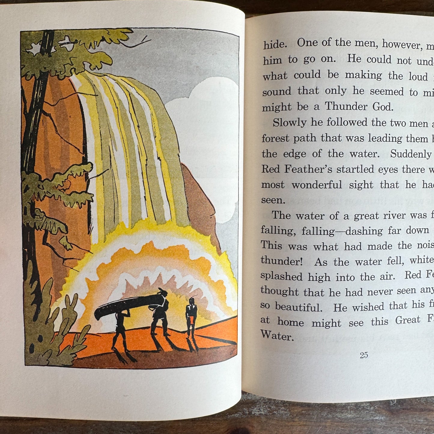 Red Feather’s Adventures, 1958 Printing, Vintage School Book - Pretty Old Books