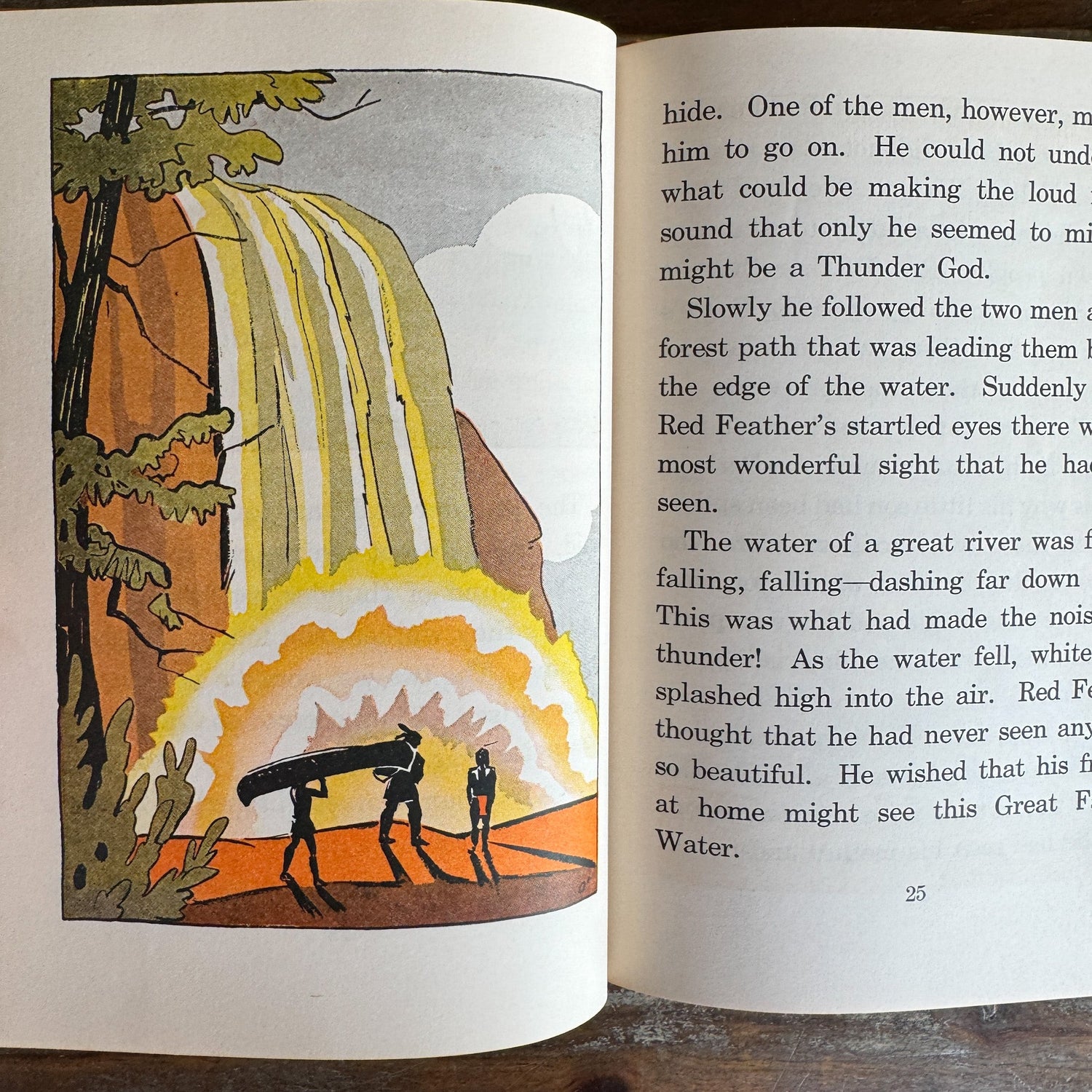 Red Feather’s Adventures, 1958 Printing, Vintage School Book - Pretty Old Books