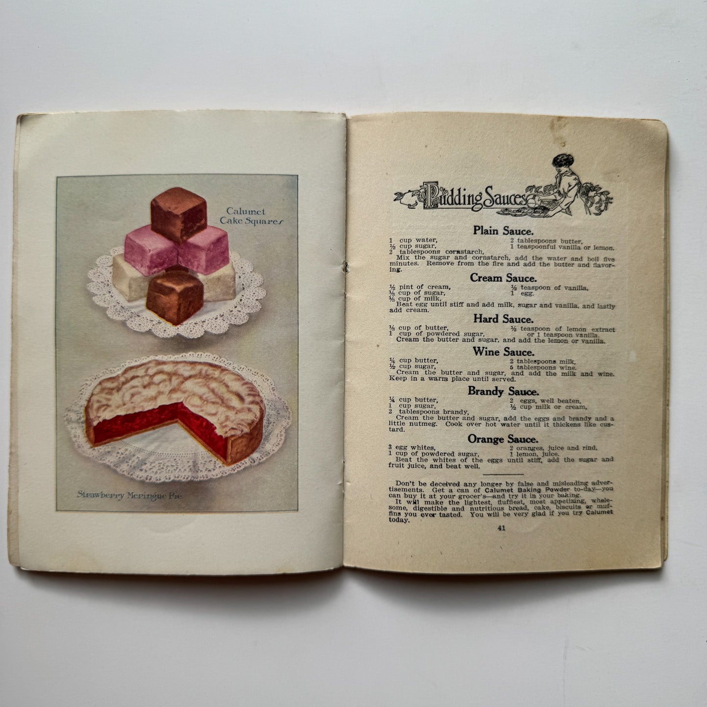 Reliable Recipes, Calumet Baking Powder Co, 1913 Cook Booklet Rare Purple - Pretty Old Books