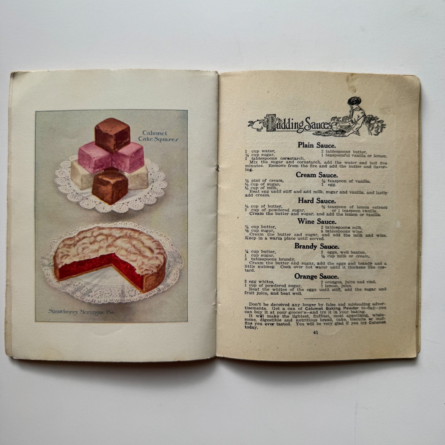 Reliable Recipes, Calumet Baking Powder Co, 1913 Cook Booklet Rare Purple - Pretty Old Books