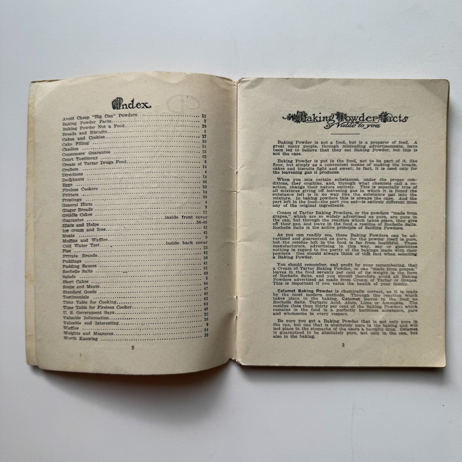 Reliable Recipes, Calumet Baking Powder Co, 1913 Cook Booklet Rare Purple - Pretty Old Books