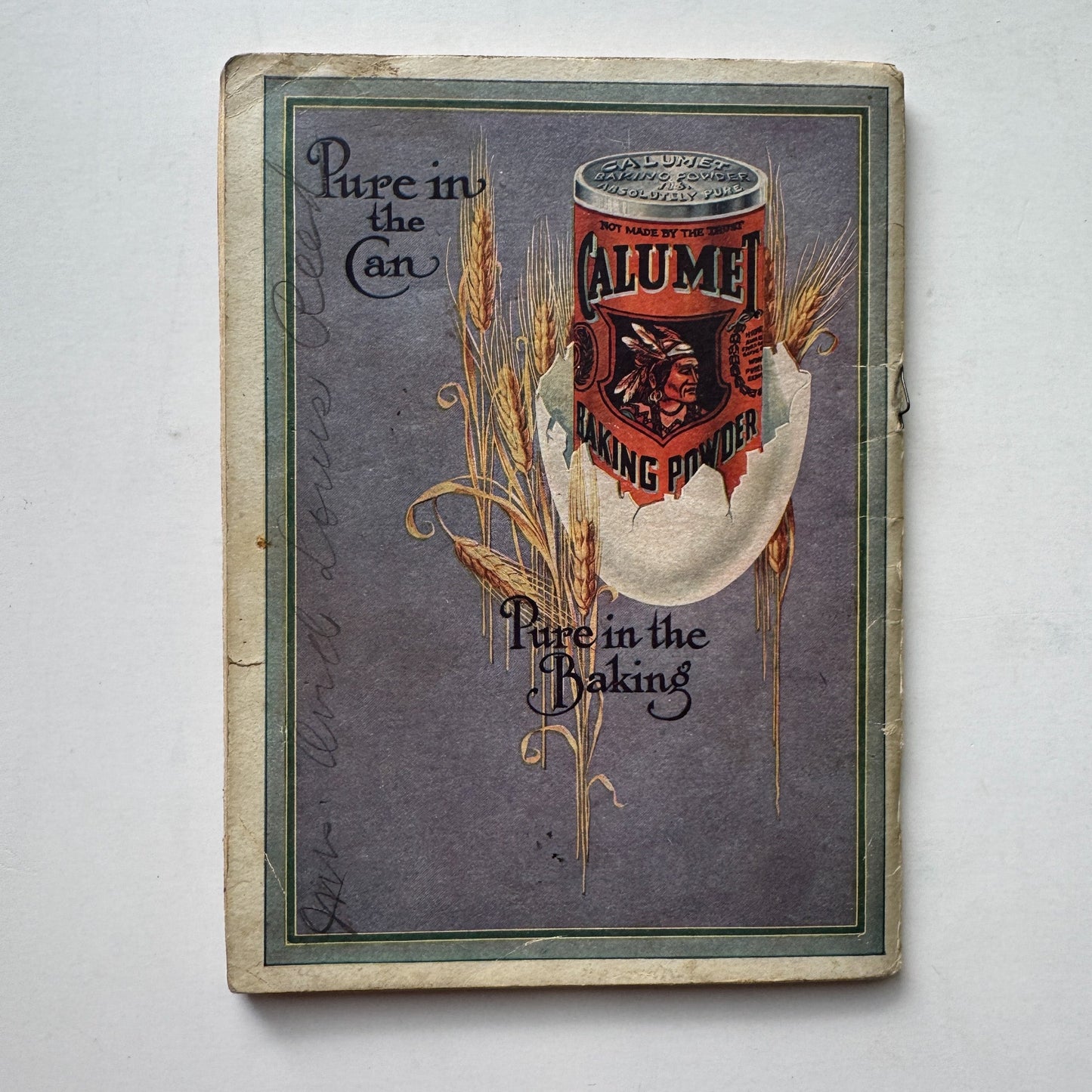 Reliable Recipes, Calumet Baking Powder Co, 1913 Cook Booklet Rare Purple - Pretty Old Books