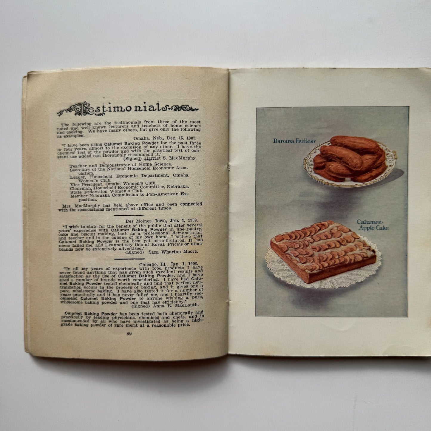 Reliable Recipes, Calumet Baking Powder Co, 1913 Cook Booklet Rare Purple - Pretty Old Books