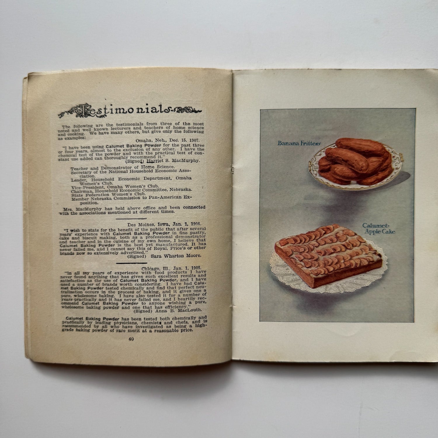 Reliable Recipes, Calumet Baking Powder Co, 1913 Cook Booklet Rare Purple - Pretty Old Books
