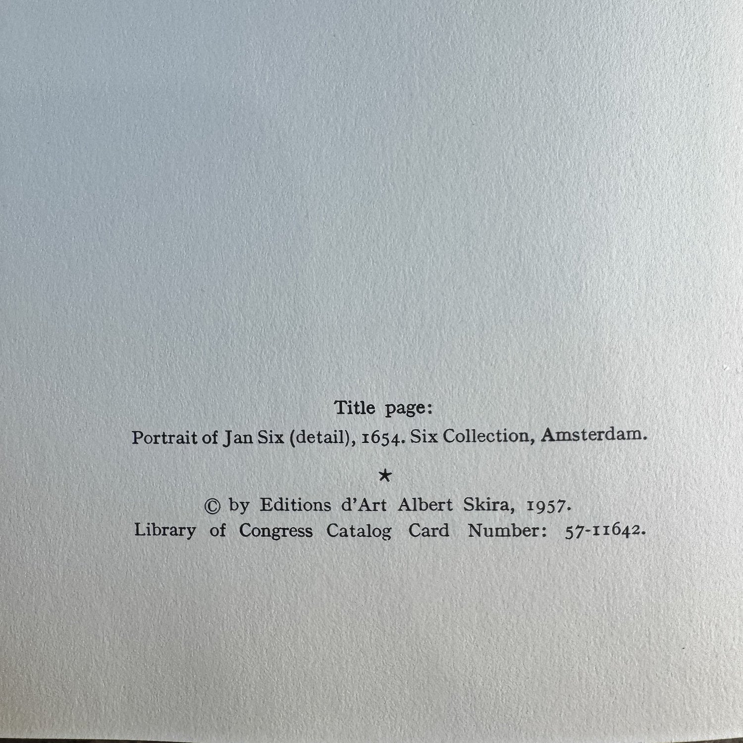 Rembrandt, Skira Art Books, 1957 - Pretty Old Books