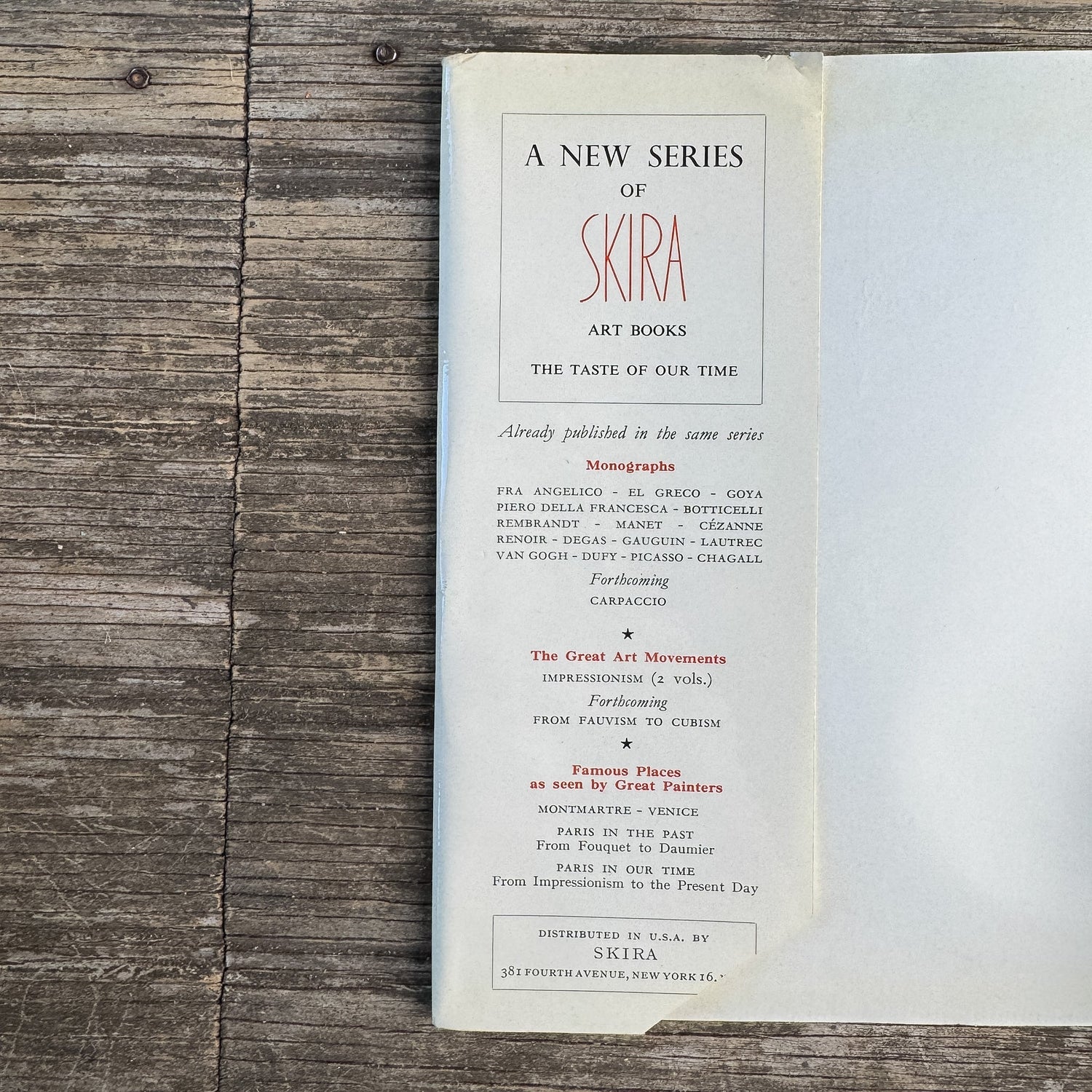 Rembrandt, Skira Art Books, 1957 - Pretty Old Books