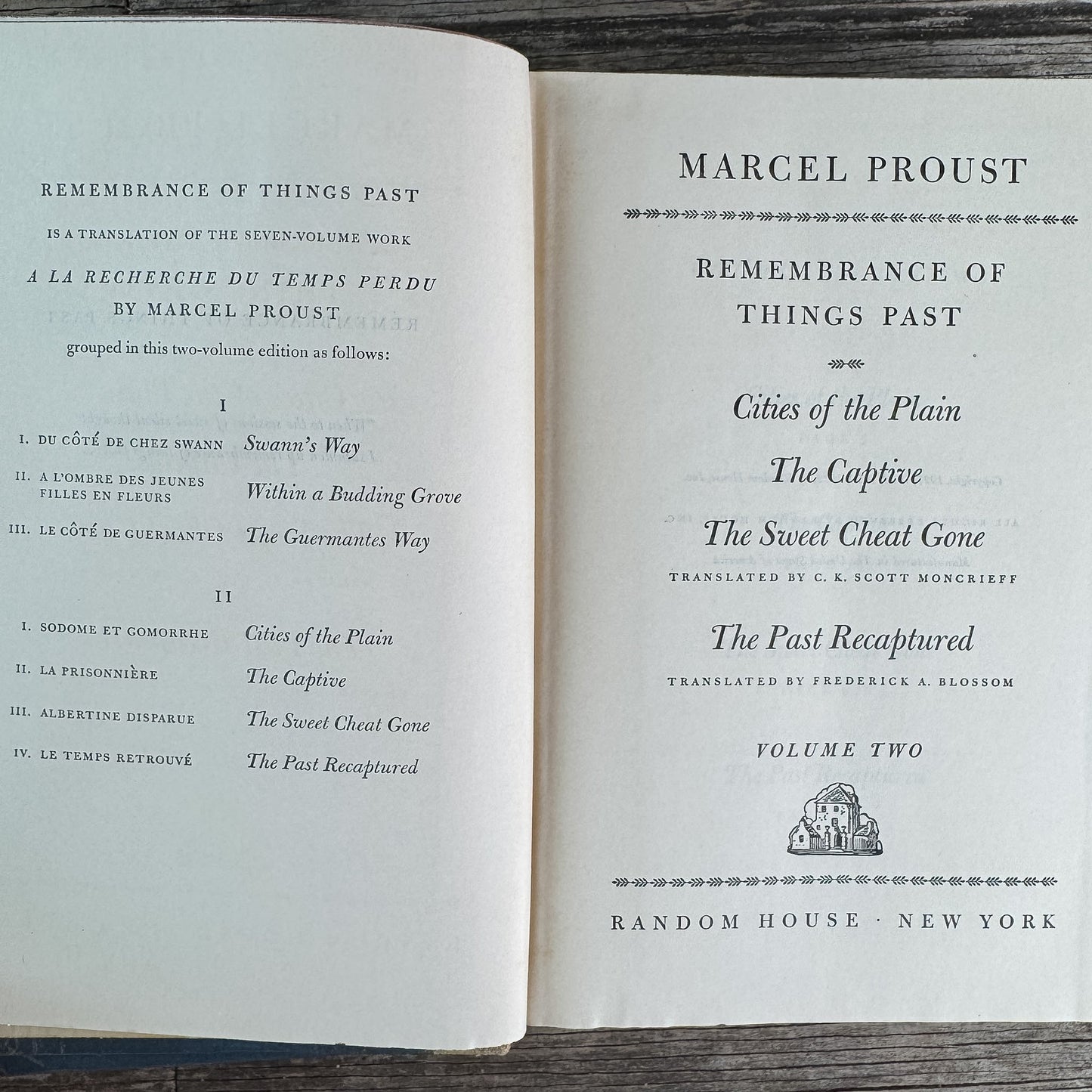 Remembrance of Things Past, Marcel Proust, 1934 - Pretty Old Books