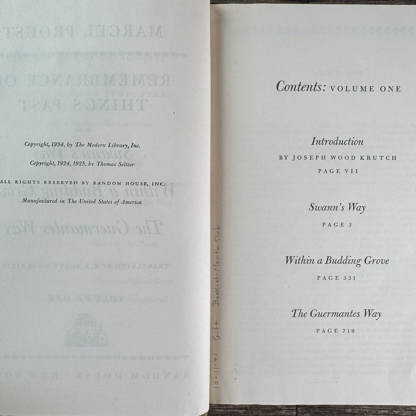 Remembrance of Things Past, Marcel Proust, 1934 - Pretty Old Books