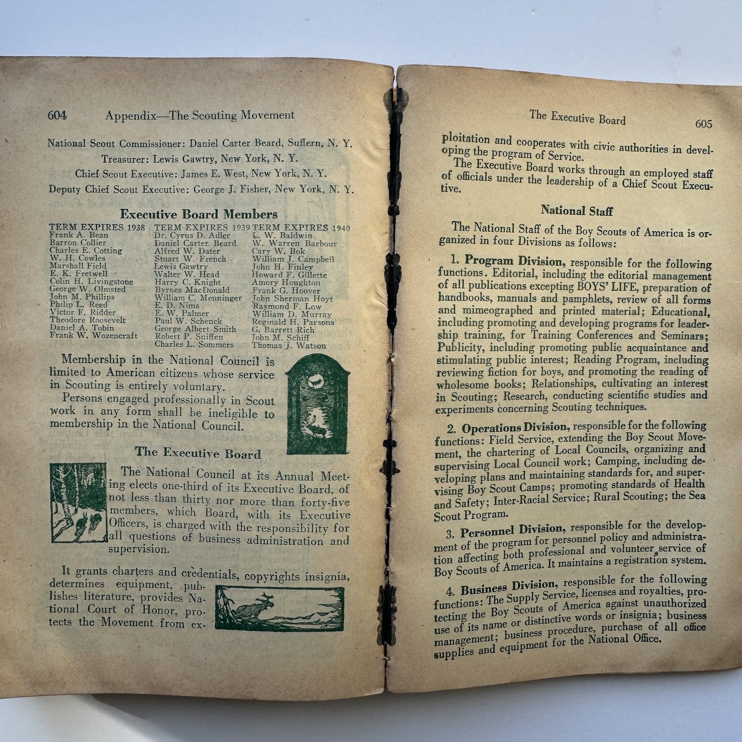 Revised Handbook For Boys, First Edition, 1937 Boy Scouts of America, - Pretty Old Books