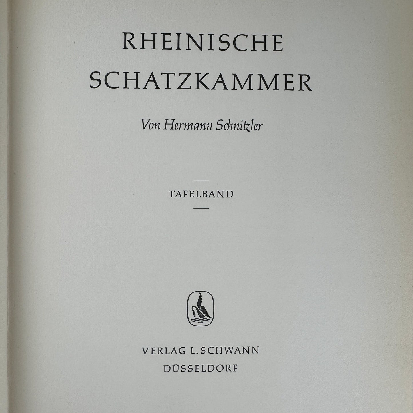 Rheinische Schatzkammer, Hermann Schnitzler, Fine Art Book in German - Pretty Old Books