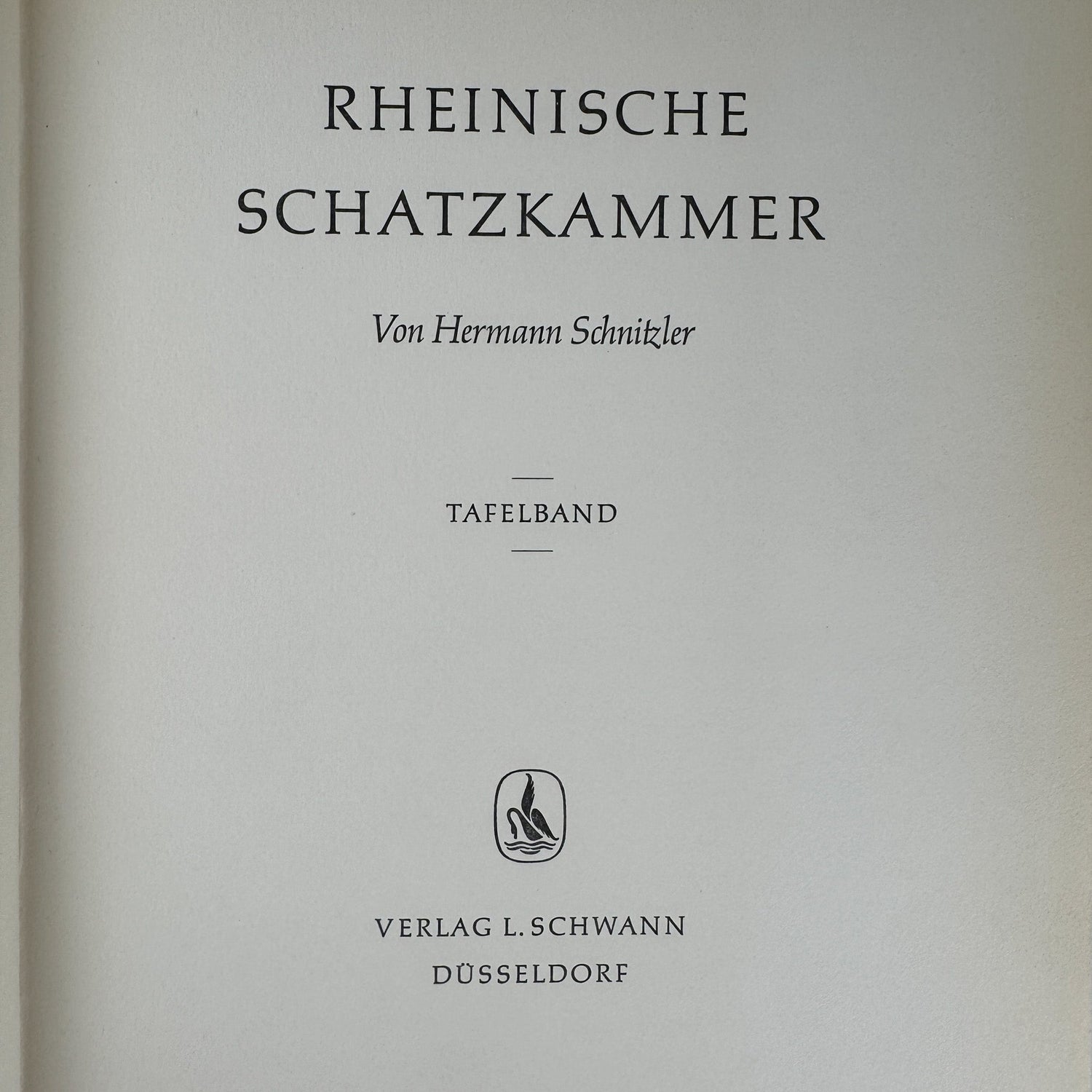Rheinische Schatzkammer, Hermann Schnitzler, Fine Art Book in German - Pretty Old Books