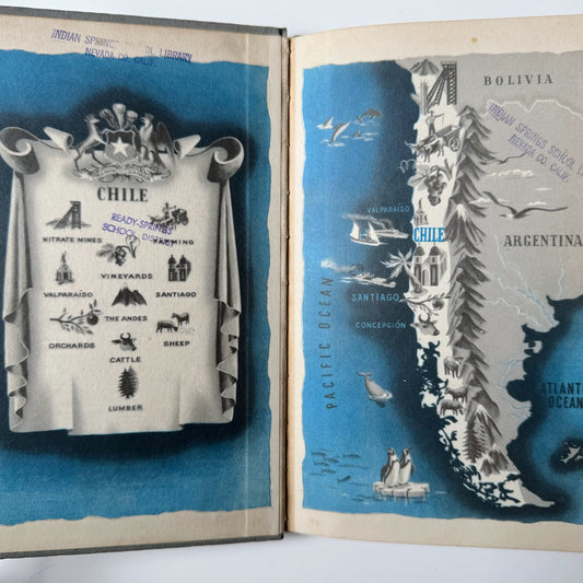 Rico the Young Rancher, New World Neighbors, Kids Book, Chile, 1942 - Pretty Old Books