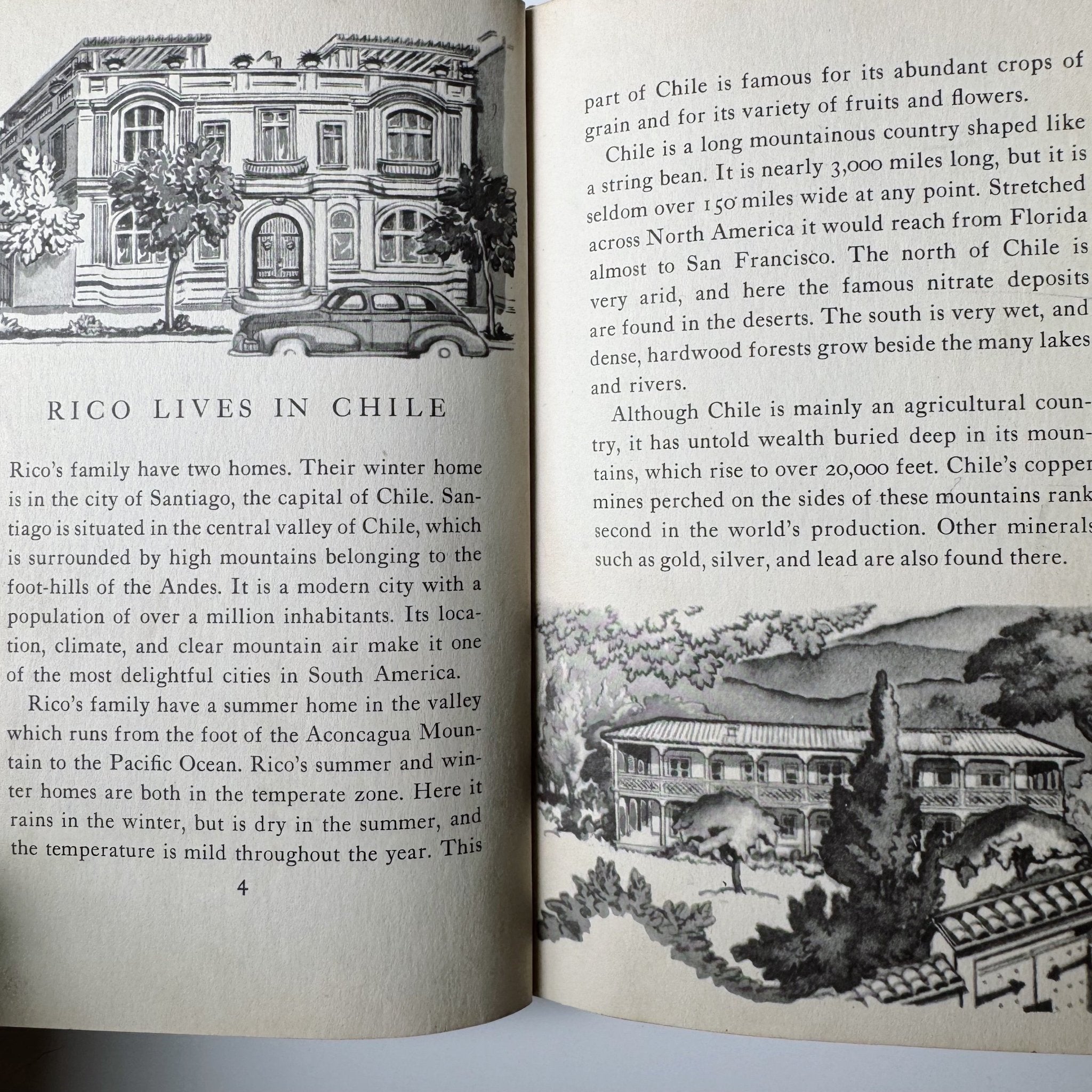 Rico the Young Rancher, New World Neighbors, Kids Book, Chile, 1942 ...