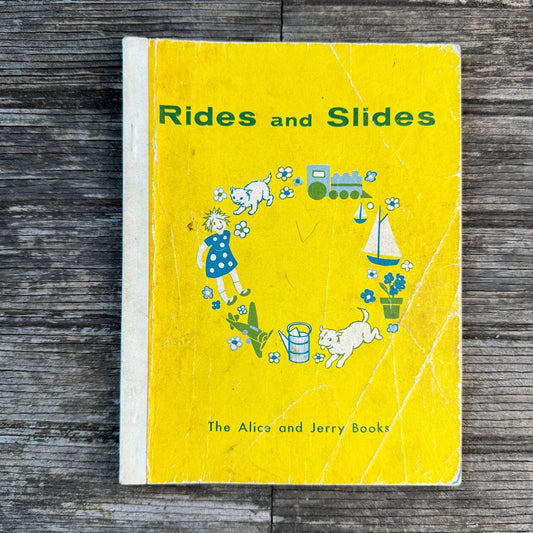 Rides and Slides, Mabel O'Donnell, The Alice and Jerry Books, Harper & Row, 1955 - Pretty Old Books